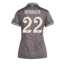 Real Madrid Antonio Rudiger #22 Tredjedrakt Kvinner 2024-25 Kortermet